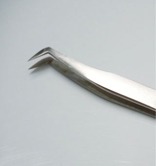 Pinza de volumen Artesanal Plata  #7 Punta Fina