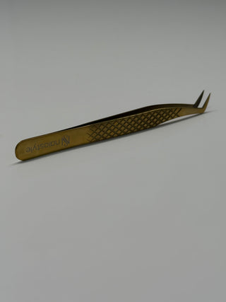Pinza de aplicación creación de abanicos con textura #7 Dorada