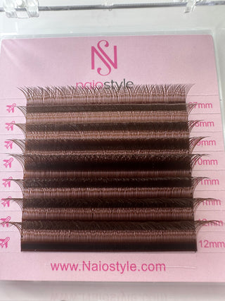 .07 YY Curvatura D Color Brown-Marrón Mix Mini