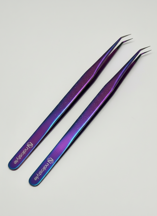 Pinza de Aislar con Punta Corta Violeta