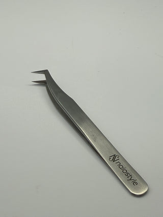 Pinza de volumen #5 Plata L shape con Fiber Tip
