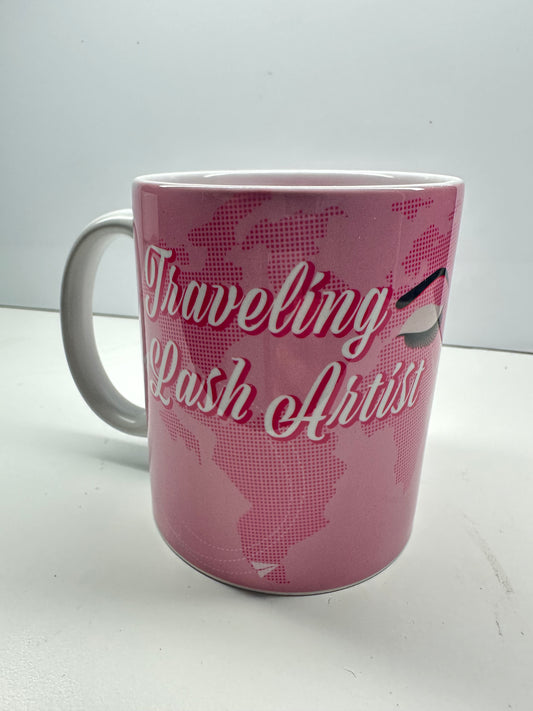 Traveling Lash Artist Mug- Taza